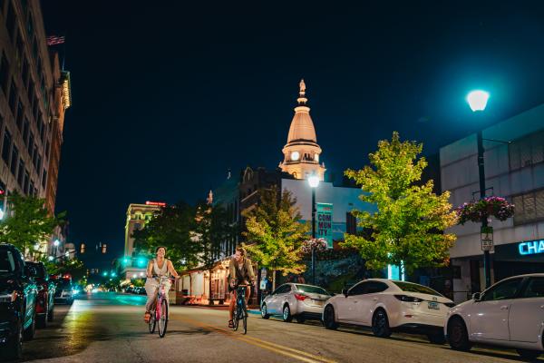 Downtown Lafayette Biking