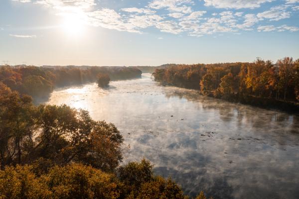 Fall on the Catawba river