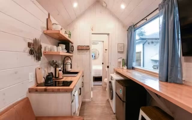 Inside Tiny House Airbnb