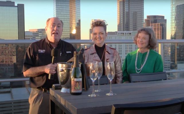 Seven Jars and Ava Gardner Trust representatives with the new Ava Gardner sparkling wine