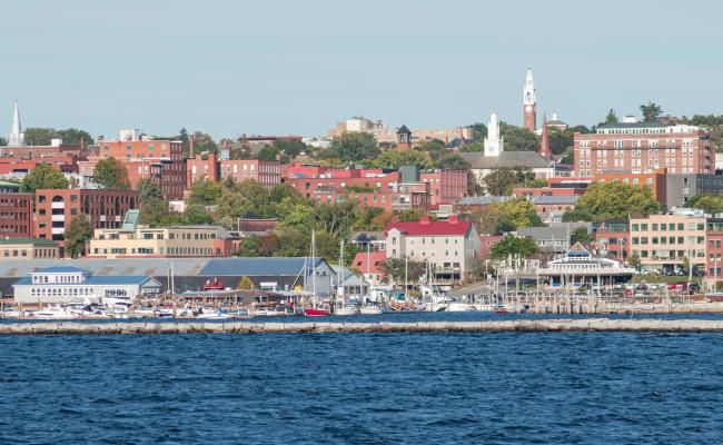 View of Burlington from Lake Champlain aboard the Spirit of Ethan Allen