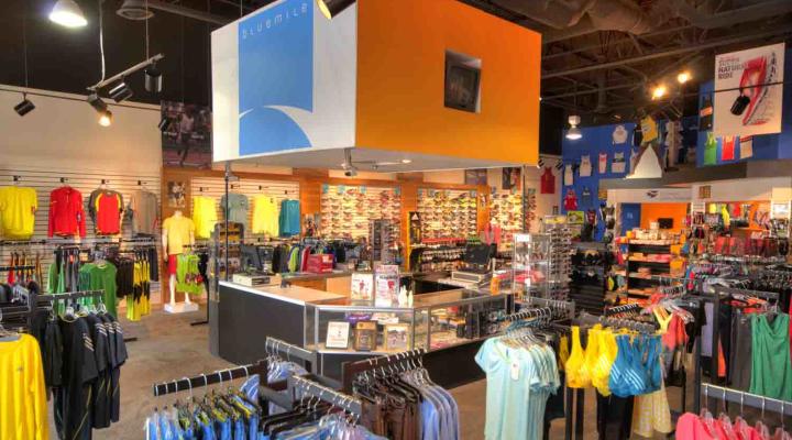 Blue mile running store store