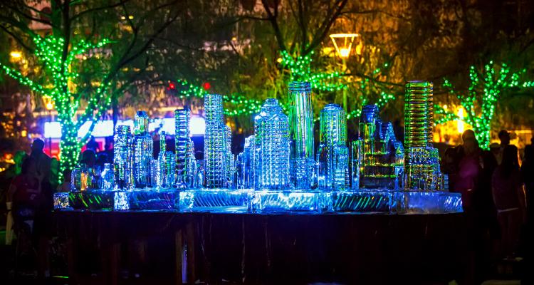 Frostival Sculpture at Discovery Green