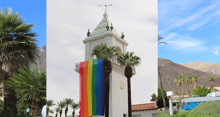 Pride Flag at Desert Regional Hospital in Palm Springs