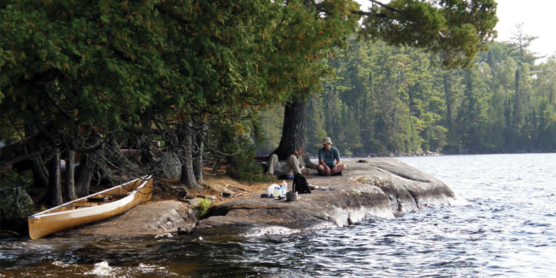 canoe lakeside