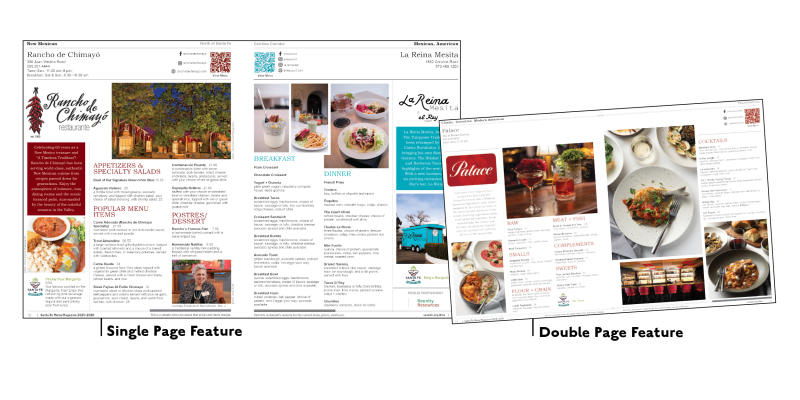 Menu Magazine_Single Page_Double Page Feature Example