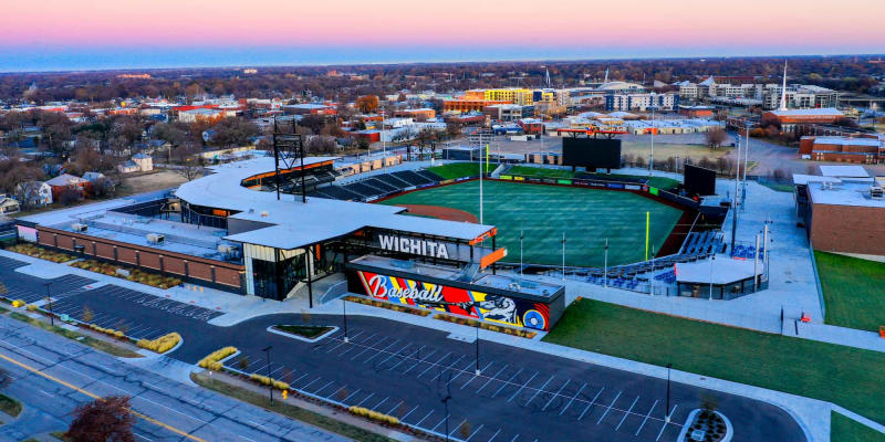 Riverfront Stadium Drone Photo