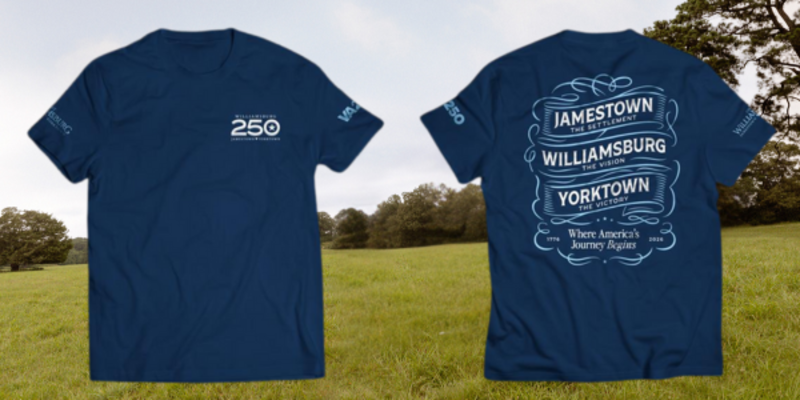 Williamsburg 250 t-shirt