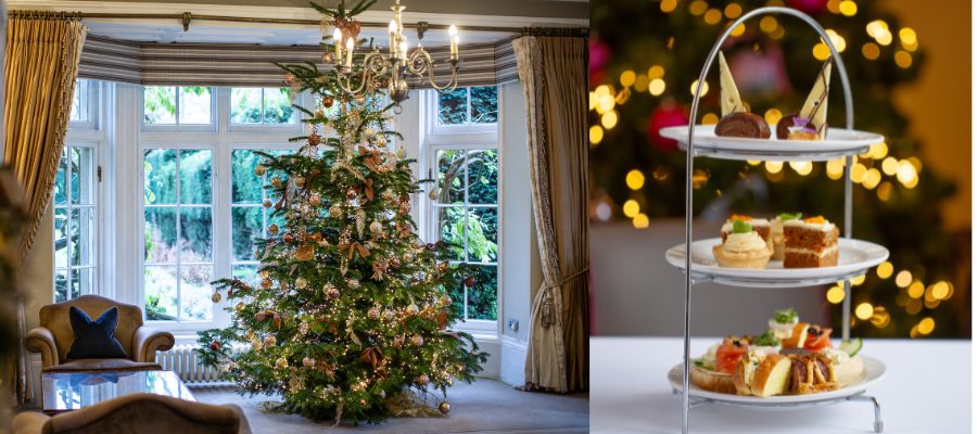 Greenway Hotel Festive Afternoon Tea in The Cotswolds