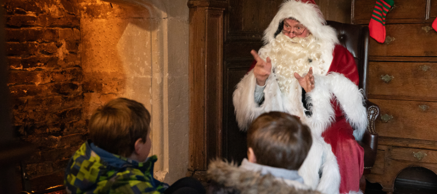 Meet Father Christmas at Newark Park, The Cotswolds
