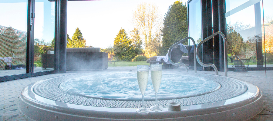 Spa in the garden, Stratton house