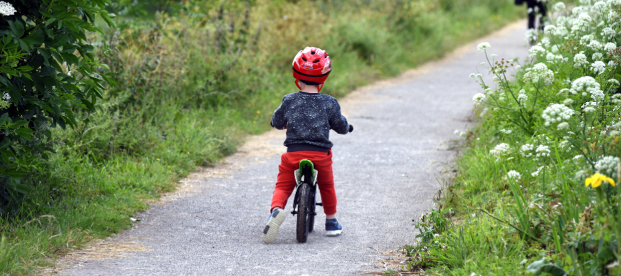 Small cycle on bike