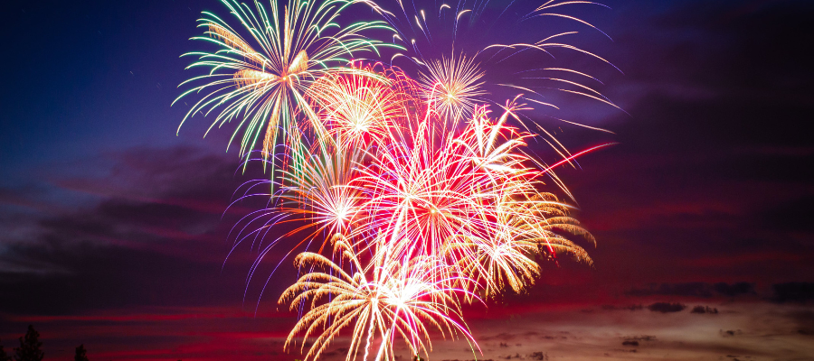 Fireworks in the cotswolds