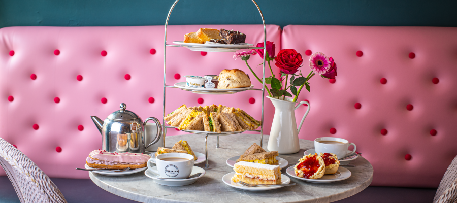 Huffkins afternoon tea