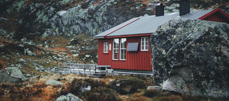 hytte i skogen
