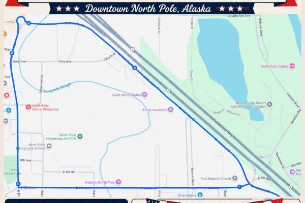 North Pole July 4th Parade: Liberty Lights the North (Pole)
