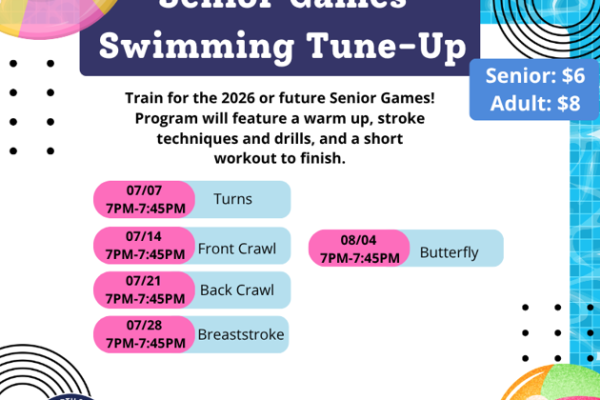 Mary Siah Rec Center Senior Games Swimming Tune-Up
