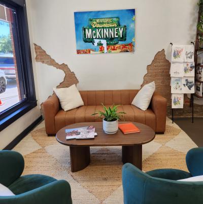 Visitor Center couch and chairs