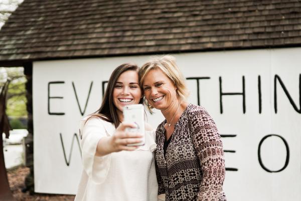Mom and Daughter at EWBOK Mural