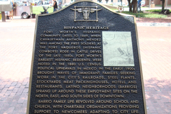Hispanic Heritage Trail Marker
