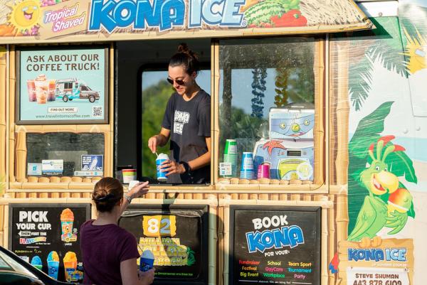 Rockburn Park also hosts concerts, with the Kona Ice food truck on site for refreshing treats.