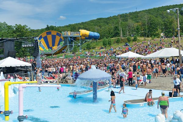 Summertime at Montage Mountain Waterpark in Lackawanna County, PA.