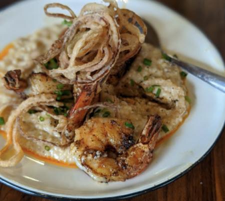 shrimp and grits at libby's southern comfort in covington ky