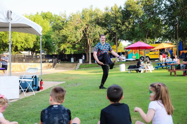 Sword Juggler at Taste Addison