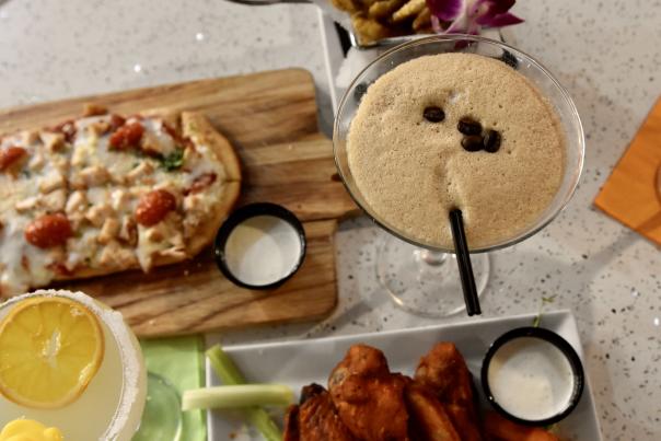 Picture of table scape from Spatch Happy Hour