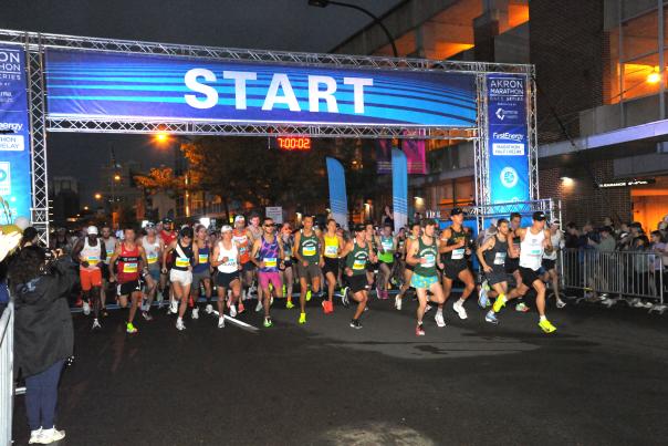 Akron Marathon Starting Line