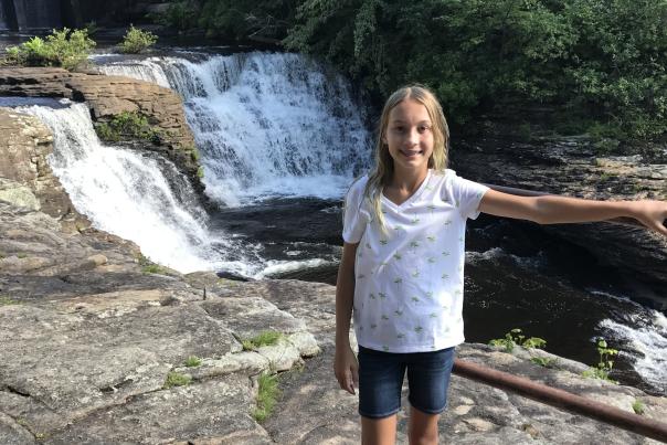 Carley at Desoto Falls