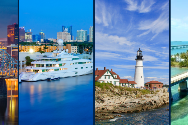 Louisville, Maine Coast, Fort Lauderdale & Duck Key