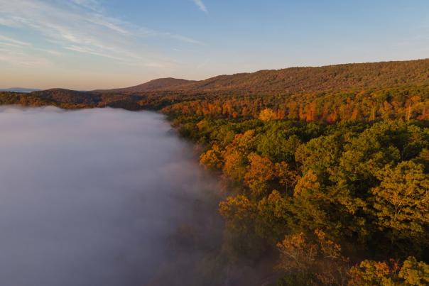 Allegany-County-Maryland-Sunrise Fall colors