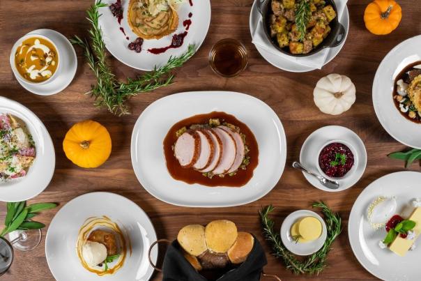 Image of the Thanksgiving spread available at The RANCH Restaurant.