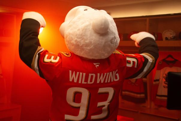Anaheim Ducks Wild Wing Mascot 2024