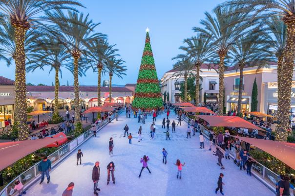 Irvine Spectrum Outdoor Ice Skating Rink in OC