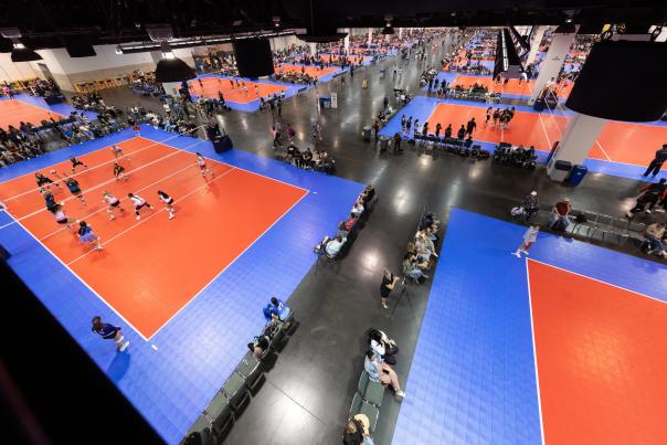 Anaheim SCVA Volleyball Courts Gym
