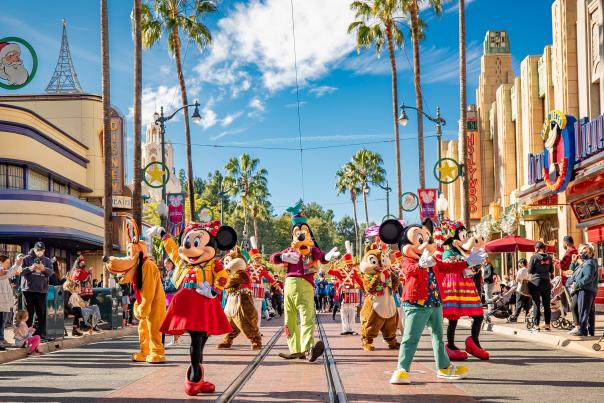 Disney Festival of Holidays at Disneyland Anaheim Mickey and Friends