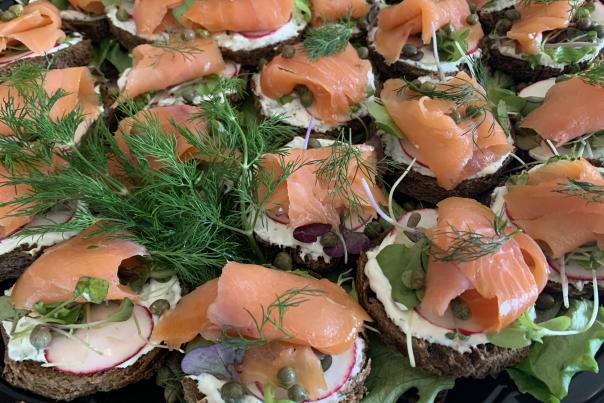 Smoked Salmon and Capers courtesy of the Graze Gourmet.