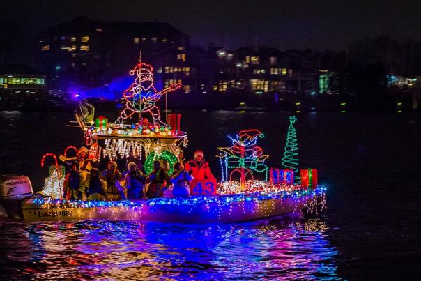 Get Festival at the Eastport Yacht Club Lights Parade