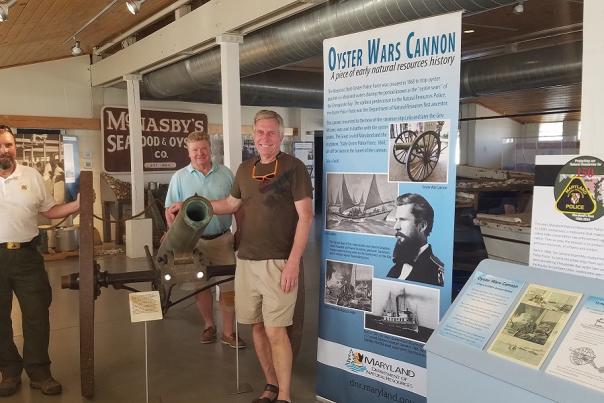 Oyster Wars Cannon at the Annapolis Maritime Museum