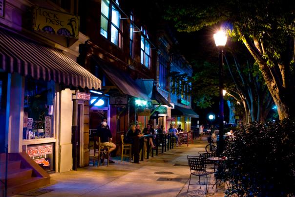 Night Scene of Downtown