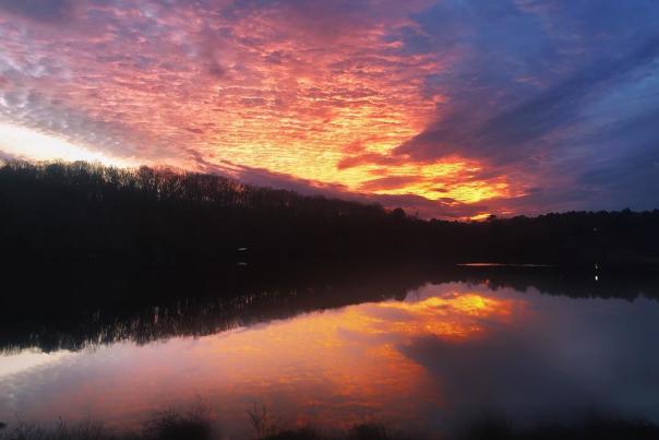 Sunset at Lake Herrick