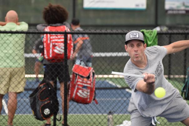 Pickleball Action Shot