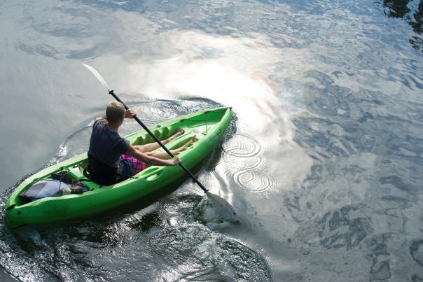 Green Kayaker