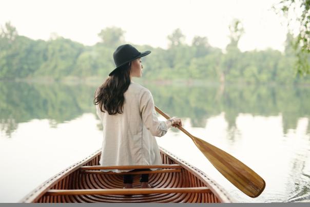 Girl in Canoe