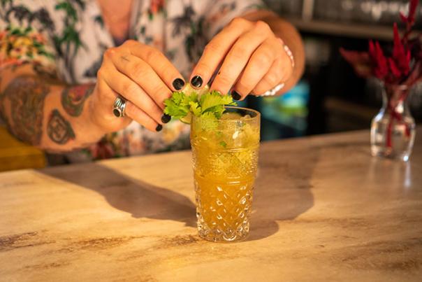 Drink prep at Craft Urban in downtown Aurora, Illinois