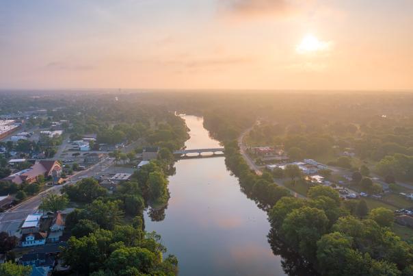 Montgomery - River Arial Shot