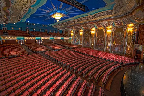 Paramount Theatre interior viewed from stage right