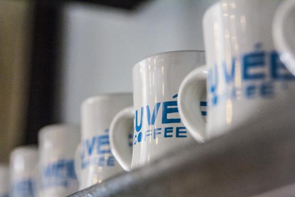 Coffee mugs. Courtesy of Cuvée Coffee.
